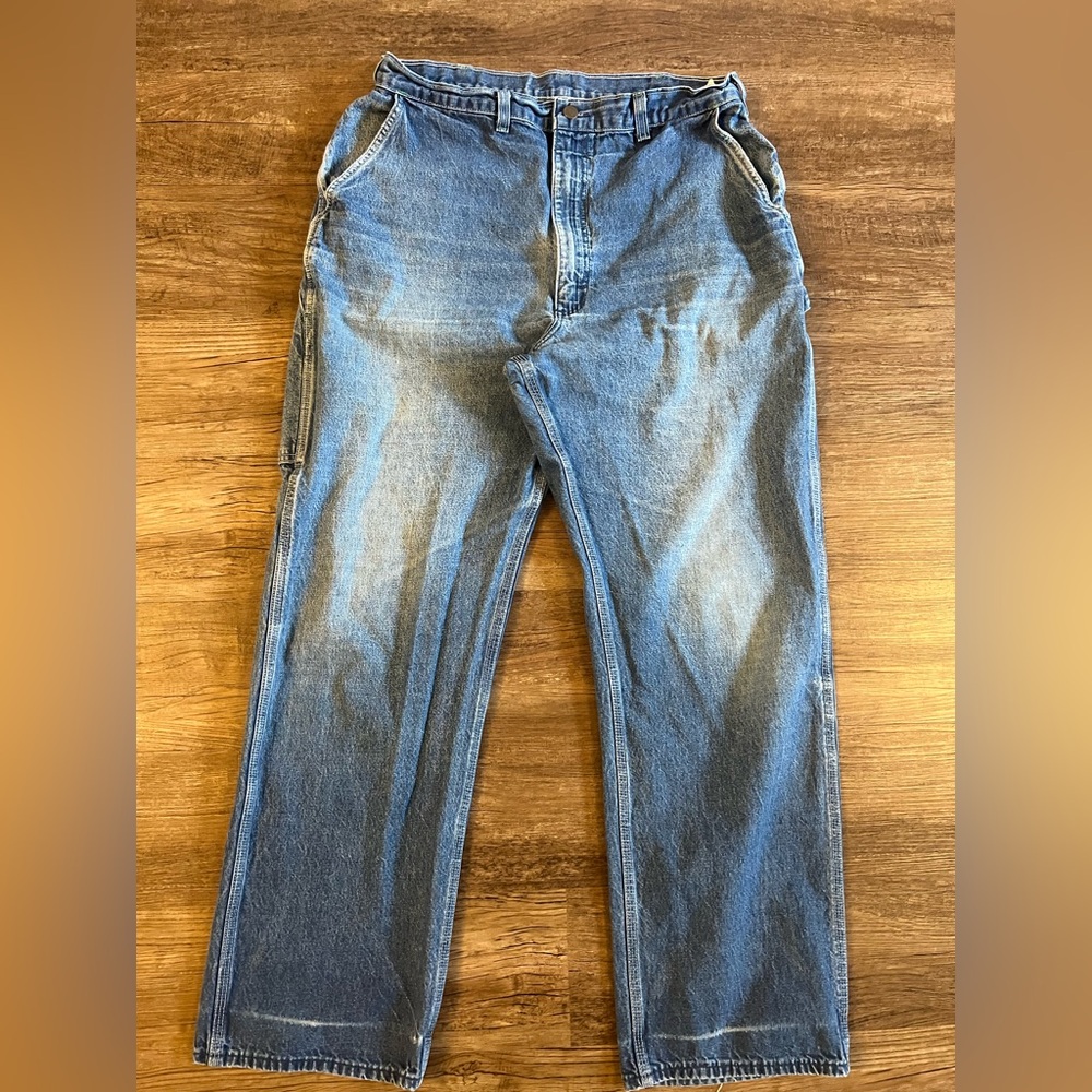 Vintage Men’s OshKosh Jeans Carpenter 36x32 Made In USA‎ F1